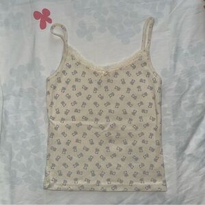 Brandy Melville Lace Bear Cami